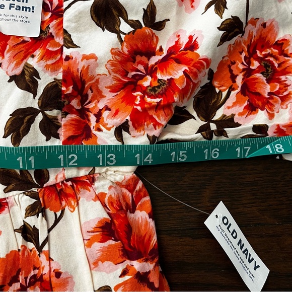 NWT Old Navy Floral Long Sleeve  Dress size small 6/7 - Picture 6 of 9